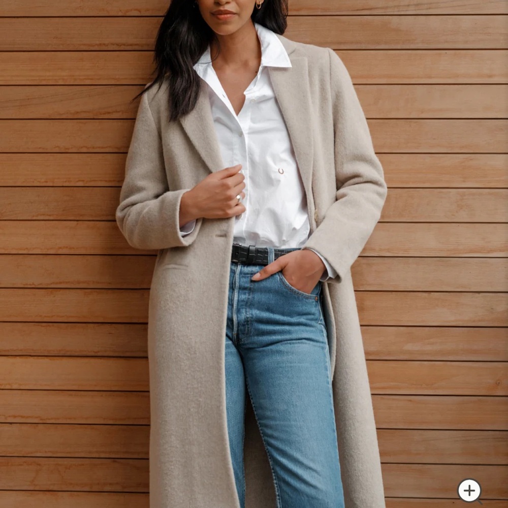 Jenni Kayne Carlyle Wool Coat Small Oatmeal - New With Tags!